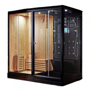 modèle de cabine de sauna combiné
